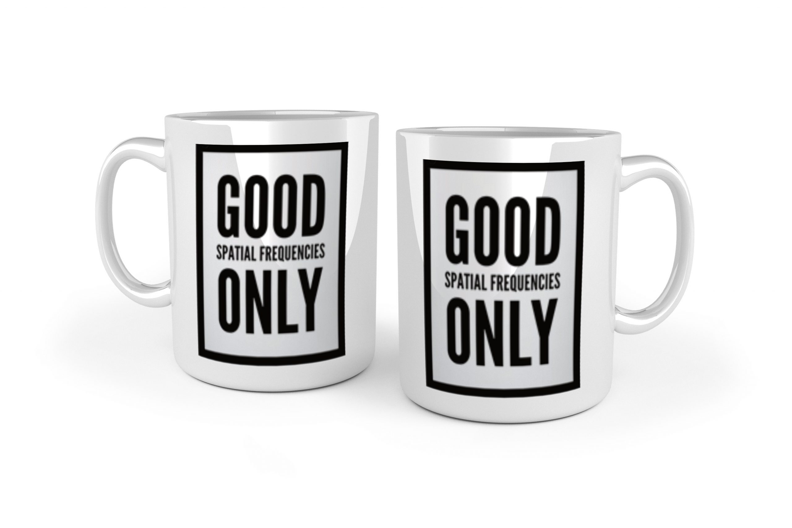Good Spatial Frequencies Only – White Ceramic Mug