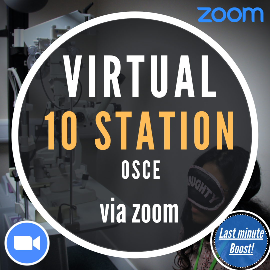 Online OSCE Masterclass: 10 Station deconstruction via Zoom | Sat 2nd July | 7pm – 10:00pm