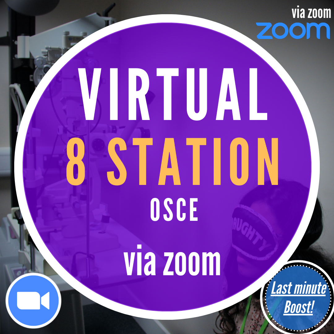 Online OSCE Masterclass: 8 Station deconstruction via Zoom | Sun 30 June | 7.15pm – 10:00pm