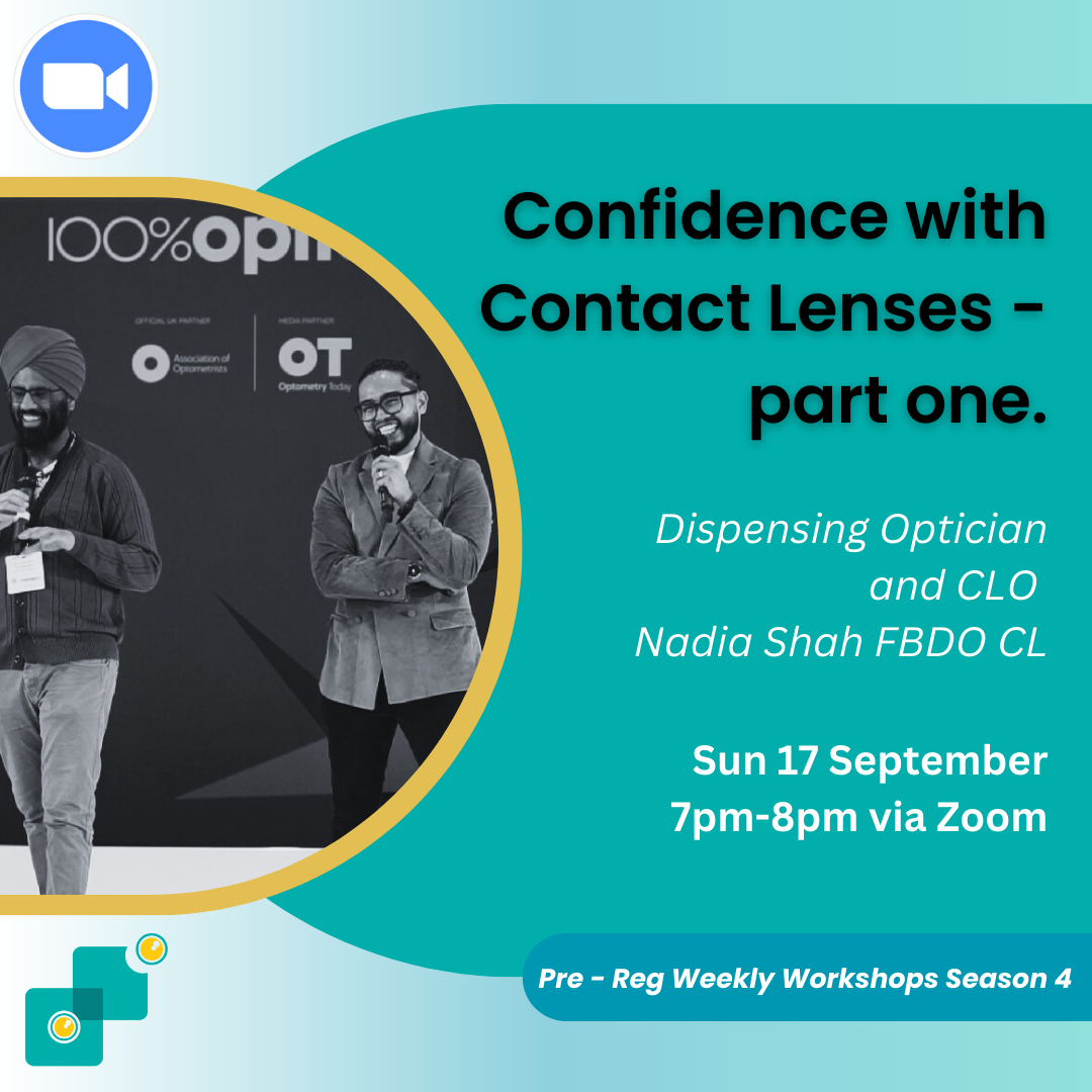 WOW: Confidence with Contact Lenses (Pt 1) [Sun 17 Sep] [7-8pm]