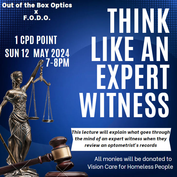 Online CPD Webinar: “Think Like an Expert Witness”. 12 May 2024. 7-8pm