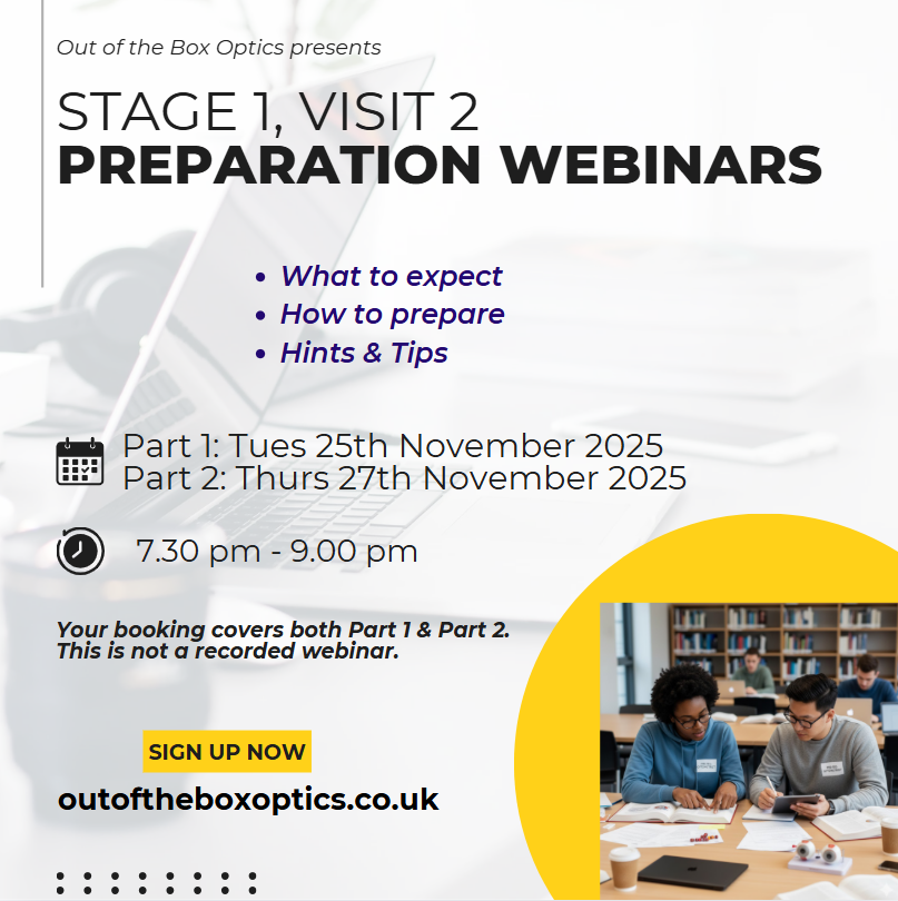 Stage 1, Visit 2 Preparation Webinars | Pt 1: Tue 25 Nov, Pt 2: Thu 27 Nov| 7.30pm – 9:00pm
