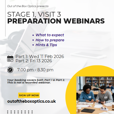 Stage 1, Visit 3 Prep Webinars | Pt 1: Wed 11 Feb, Pt 2: Fri 13 Feb| 7.00pm – 8:30pm